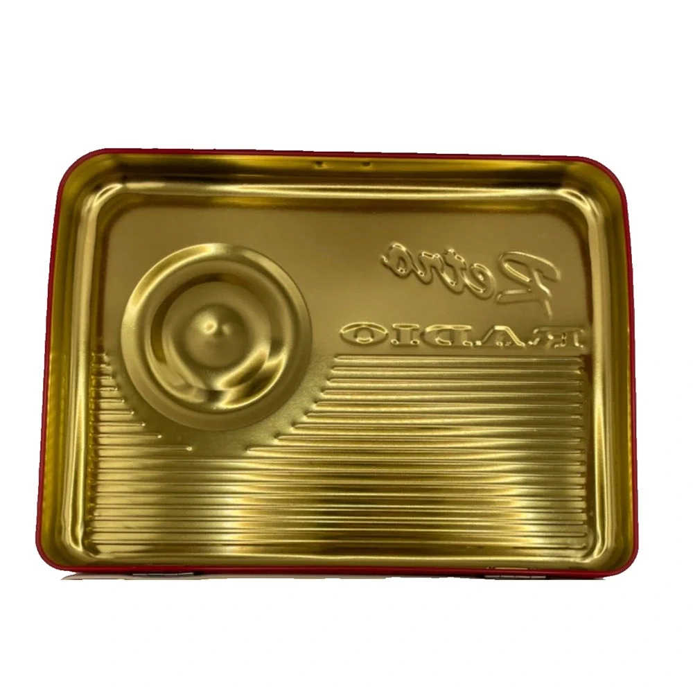 RETRO RADIO (Red/Gold) The Silver Crane Company Limited Edition Tin Lunch Box